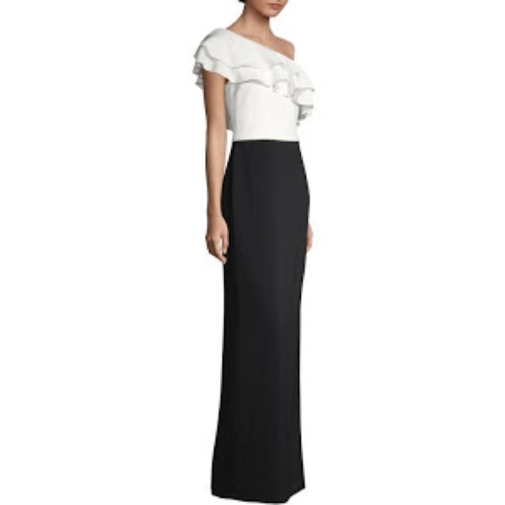 LAUNDRY by Shelli Segal Black and White Dress